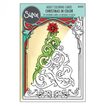 Sizzix Coloring Cards Christmas In Color