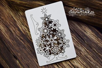 SnipArt Chipboard 3D Christmas Tree #15035