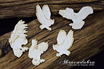 SnipArt Chipboard Abracadabra Engraved Owls #25055