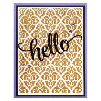 Stampendous Cling Stamp Big Brush Hello #CRN266