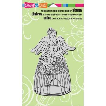 Stampendous Fran's Cling Stamp Angel Aviary