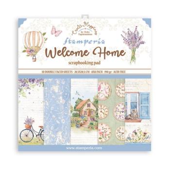 Stamperia 8x8 Paper Pad Welcome Home SBBS77
