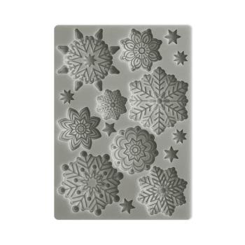 Stamperia Christmas Silicone Mould A6 Snowflakes KACM188