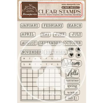 Stamperia Clear Stamp Create Happiness Calendar #WTK178