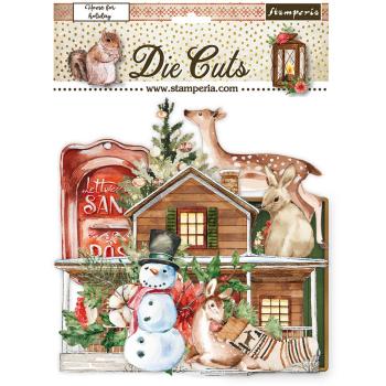 Stamperia Die Cuts Assorted Home for the Holidays DFLDC62