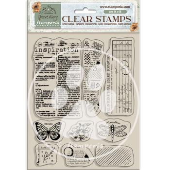 Stamperia Secret Diary Clear Stamps Inspiration #WTK191