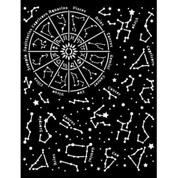 Stamperia Thick Stencil Cosmos Infinity Constellation KSTD116