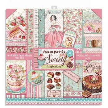 Stamperia 12x12 Paper Pad Sweety #SBBL78