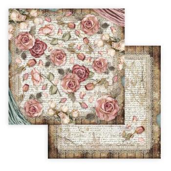 Stamperia 12x12 Paper Passion Roses and Lace #SBB771