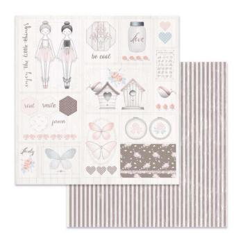 Stamperia 12x12 Paper Sheet Set Nests and Butterflies