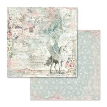 Stamperia 12x12 Paper Unicorn Fantasy #SBB558