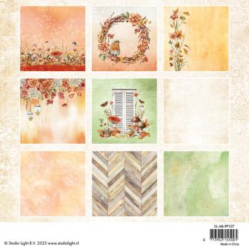 Studio Light Autumn Bouquets 6x6 Inch Paper Pad Copper Blush #107