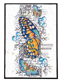 Studio Light Clear Stamps Butterfly Grunge Collection #205