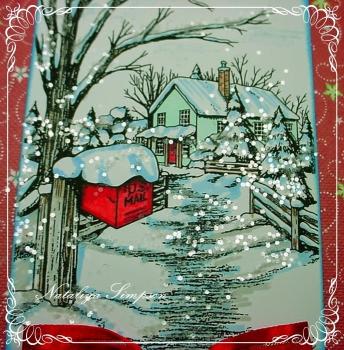 Sweet Pea Stamps Snowy Mailbox