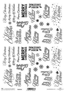 ITD Collection A4 Paper SET Christmas Texte