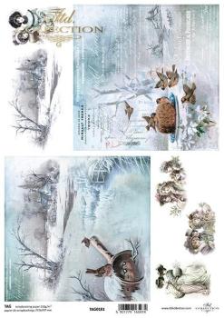 TAG0181 ITD Collection A4 Scrapbooking Paper Winter Landscape