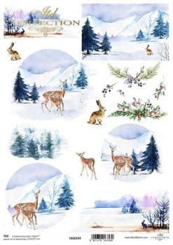 TAG0194 ITD Collection A4 Scrapbooking Paper Winter Views