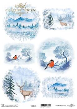 TAG0200 ITD Collection A4 Scrapbooking Paper Winter Views