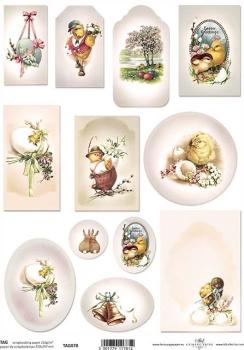 ITD Collection A4 Scrapbooking Paper Easter TAG0078