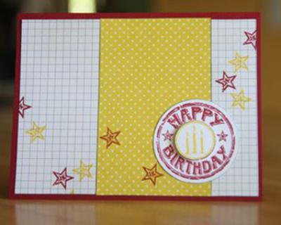 Technique Tuesday - Happy Birthday Seal Clear Stamp