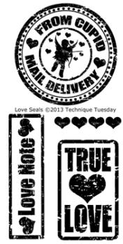 Technique Tuesday - Love Seal Clear Stamp