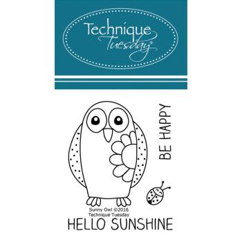 Technique Tuesday Clear Stamps Sunny Owl #SNOWL
