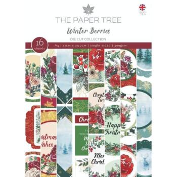 The Paper Tree A4 Die Cut Collection Winter Berries #1232