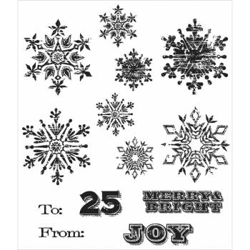 Tim Holtz Cling Rubber Stamp Set Mini Weathered Winter