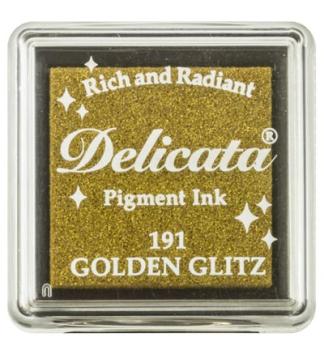 Tsukineko Pigment Inkpad S Delicata Golden Glitz