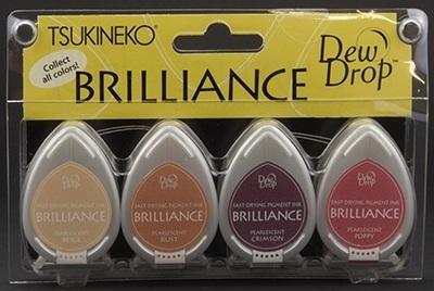 Tsukineko Brilliance Dew Drop Pigment Ink Painters Palette