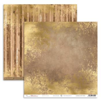 UHK Gallery 12x12 Paper Sheet Christmas Brown Gold