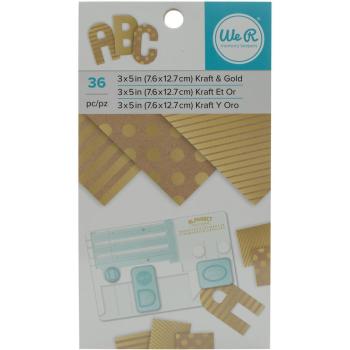 SALE WRMK Paper Pad Kraft with Gold Foil