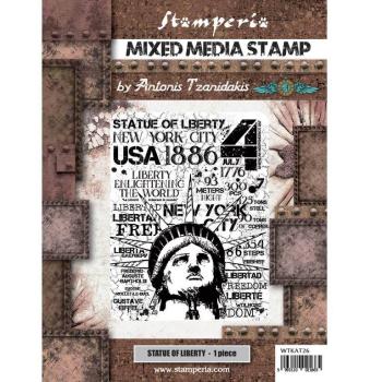 Stamperia Rubber Stamp Statue of Liberty WTKAT26