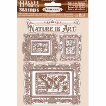 Stamperia Rubber Stamp Atelier Nature is Art Frames #WTKCC200
