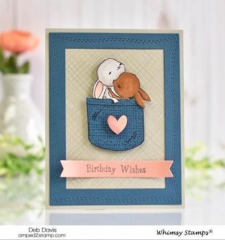 Whimsy Clear Stamps Set Bunny Buddies