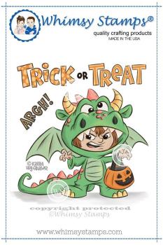 Whimsy Rubber Stamp Dragon Costume