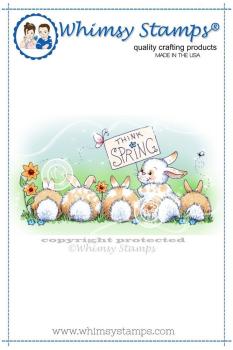 Whimsy Stamps Think Spring Bunnies