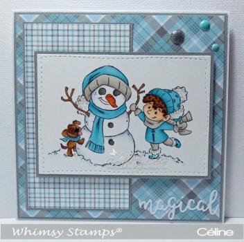 Whimsy Stamps Wanna Build a Snowman