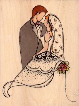 Whipper Snapper Designs Wood Stamp Wedding Portrait AW712