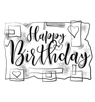 Woodware Clear Magic Birthday Strips