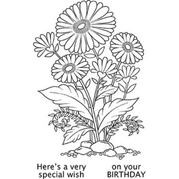 Woodware Clear Magic Stamp Daisy Delight