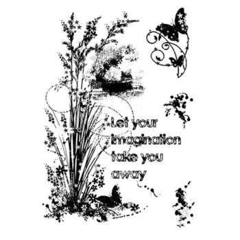 Woodware Clear Magic Stamp Sparkly Grasses