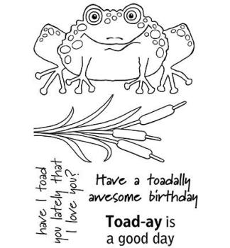 Woodware Clear Magic Stamp Toadally Fantastic