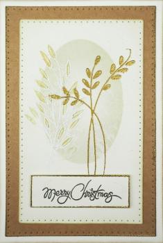 Woodware Clear Stamp Christmas Greenery JGS599