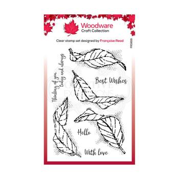 Woodware Clear Stamp Fluttering Leaves FRS818