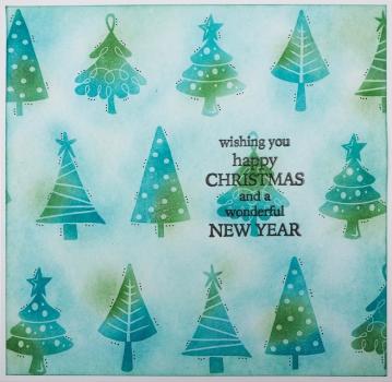 Woodware Clear Stamp Mini Trees JGS611