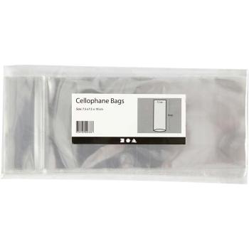 SALE Cellophane Bags 75x75x190mm #23968