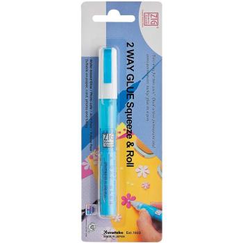 Kuretake Zig 2-Way Glue Pen Squeeze & Roll (Klebestift) Blister MSB10M