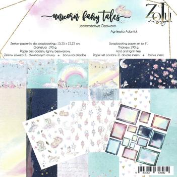 ZoJu Design 6x6 Paper Pad Unicorn Fairy Tales