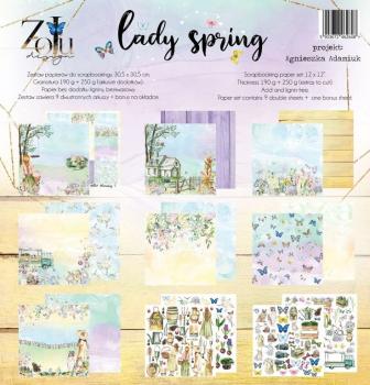 ZoJu Design 12x12 Paper Pack Lady Spring